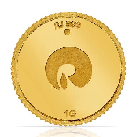 24 Kt Yellow Finish 1 Gram Gold Coin | Gold - Reliance Jewels