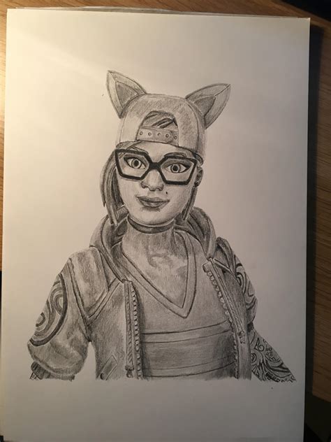 I thought id spend the day drawing Lynx : r/FORTnITE