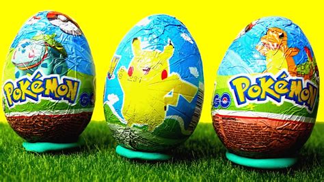 Pokemon Surprise Eggs - 3 Surprise chocolate eggs opening HD - YouTube