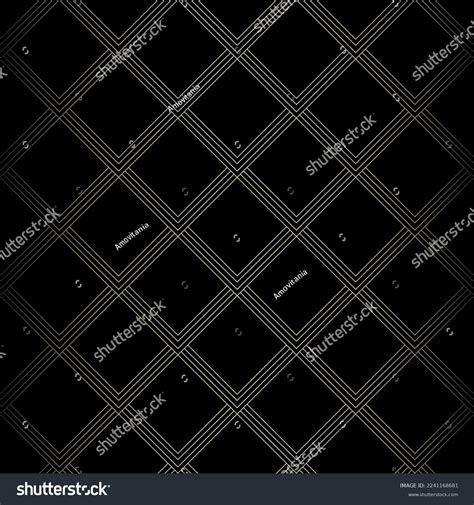 Art Deco Wallpaper Black Gold Seamless Stock Vector (Royalty Free ...