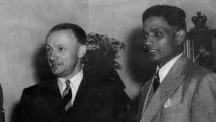 Indian captain Lala Amarnath (left) with Australian captain Sir Donald ...