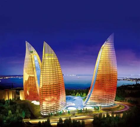 Baku Flame Towers Buildings, Azerbaijan - e-architect