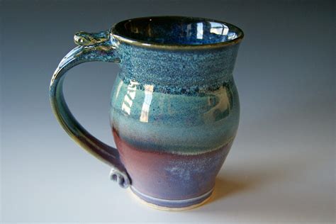 Pottery Coffee Mug Handmade Wheel Thrown Pottery Ceramic Clay