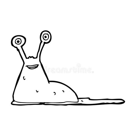 Cartoon slug stock illustration. Illustration of retro - 37028012