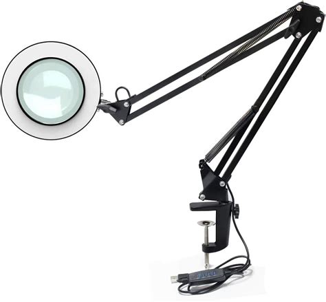 Amazon.com: Signstek LED Magnifying Glass Light Desk Lamp, 3 Color Modes, Stepless Dimming ...