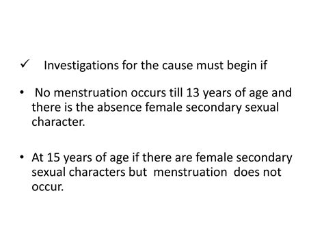 Management of primary amenorrhoea | PPT