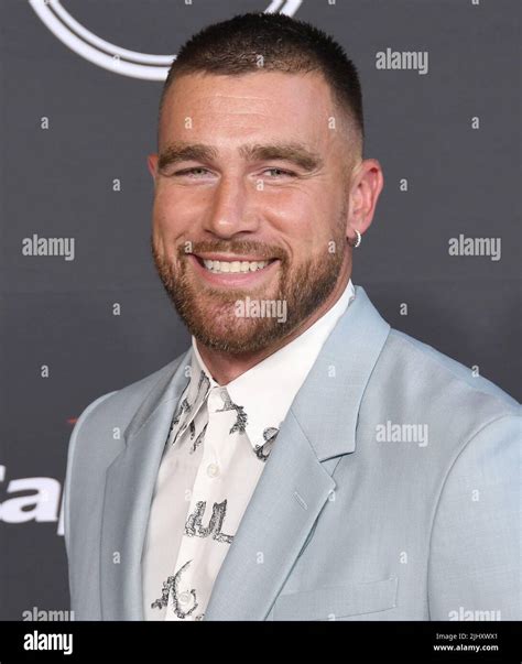 Travis Kelce arrives at the 2022 ESPYs held at the Dolby Theater in Hollywood, CA on Wednesday ...