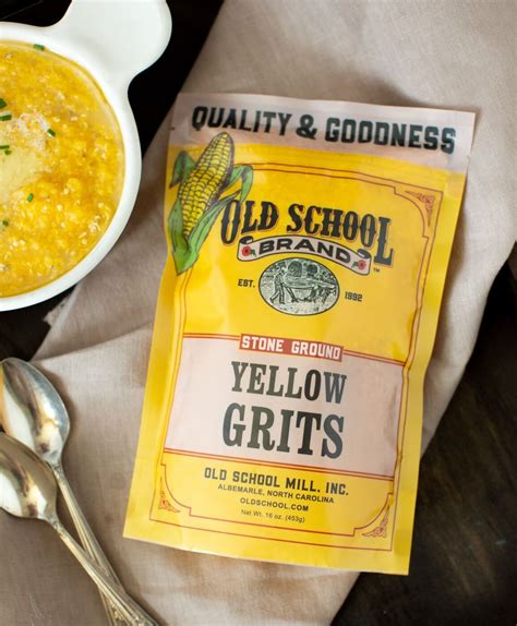 Stone Ground, Yellow Grits, 1lbs. – Old School Mill, Inc.