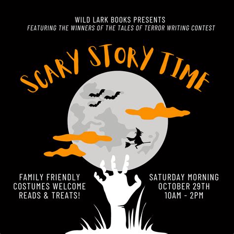 Scary Story Time • Community Events • Wild Lark Books