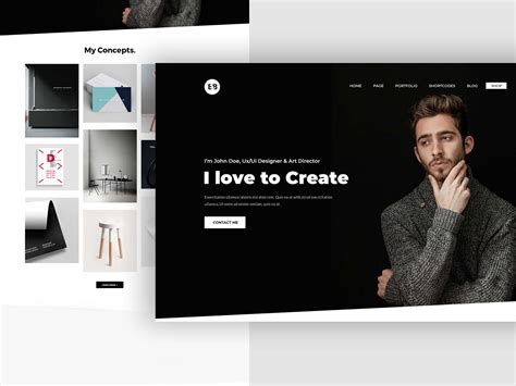 Free Portfolio Landing Page Template (PSD)