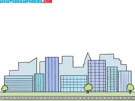 How to Draw a Cityscape - Easy Drawing Tutorial For Kids