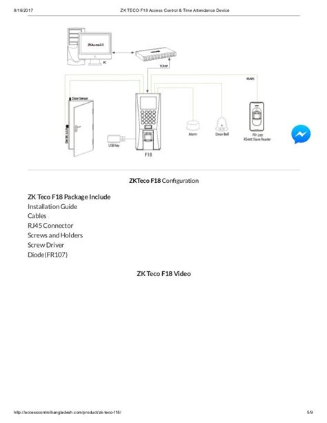 Zkteco F18 Wiring Diagram - Wiring Diagram