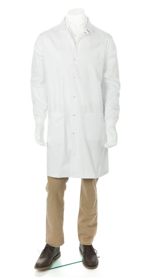 Fisherbrand™ White Unisex Lab Coats With Knit Cuffs | Fisher Scientific