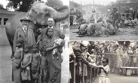 Photos reveal horrifying 'human zoos' in the early 1900s | Daily Mail Online