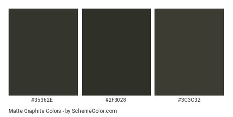 Matte Graphite Color Scheme » Black » SchemeColor.com