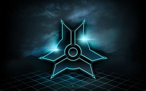 My Logo - tron style WALLPAPER by kay486 on DeviantArt