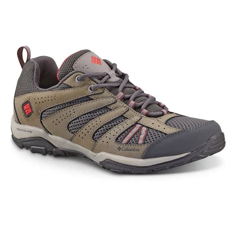 Columbia Women's Dakota Drifter Low Hiking Shoes, Quarry/Poppy Red - 653824, Hiking Boots ...