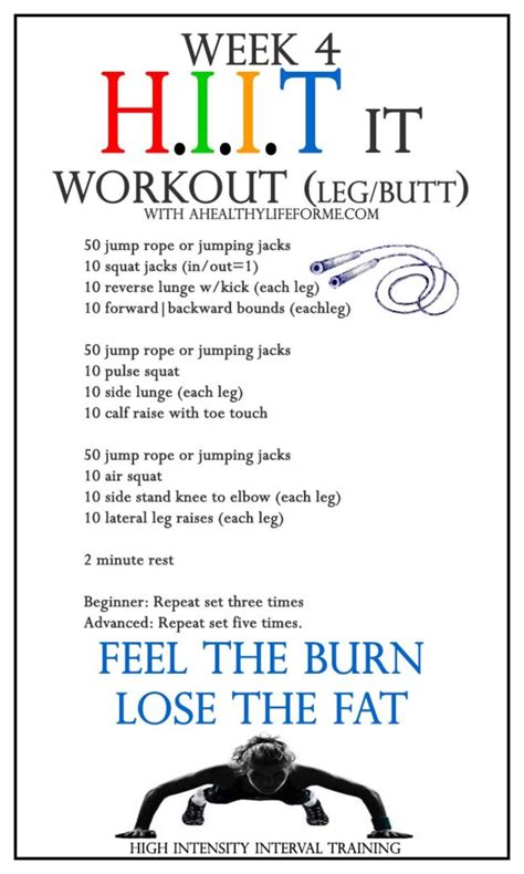 HIIT Workout Week 1 » A Healthy Life For Me