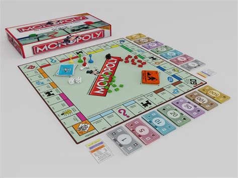 3D board monopoly - TurboSquid 1152097