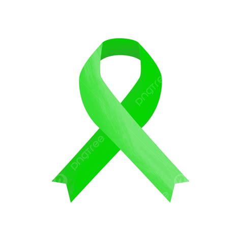 Mental Health Awareness PNG Picture, Green Ribbon For Mental Health ...