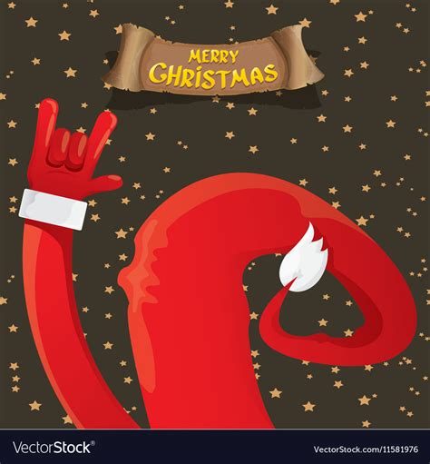 Christmas rock n roll greeting card Royalty Free Vector