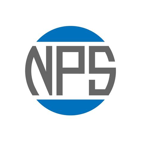 NPS letter logo design on white background. NPS creative initials circle logo concept. NPS ...