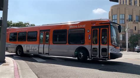 LACMTA 2012 NABI Metro 40C CNG #8650 | Coin Lloyd's Transit Hub - YouTube