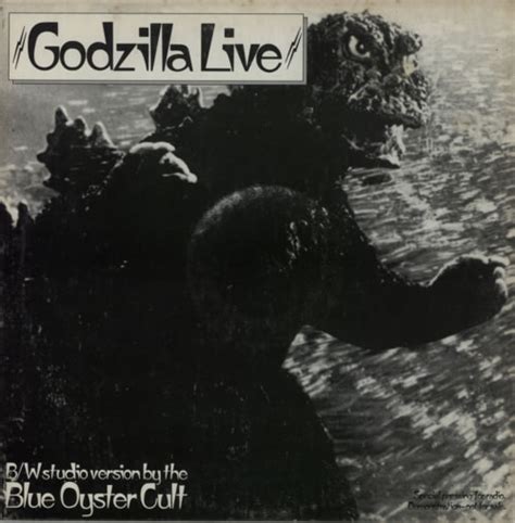 Blue Oyster Cult Godzilla Live US Promo 12" vinyl single (12 inch ...