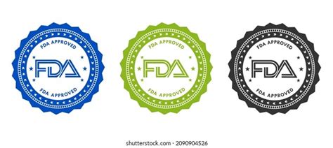 Fda Approved Logo Template Illustration Stock Vector (Royalty Free) 2090904526 | Shutterstock