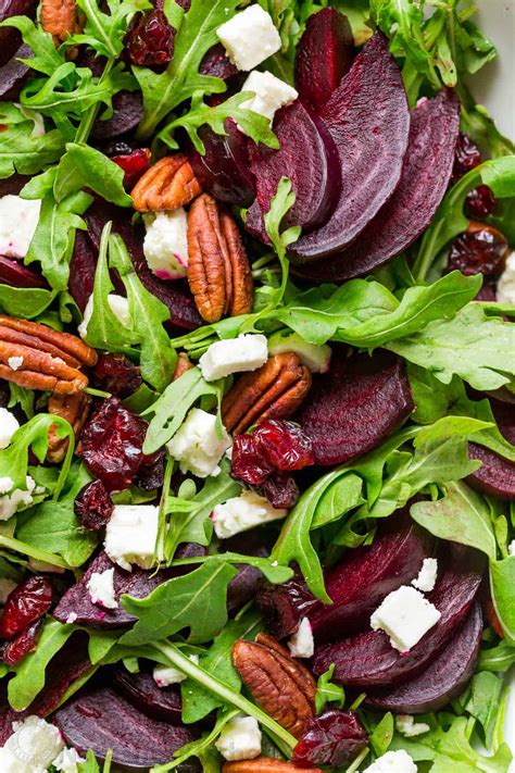 Beet Salad with Arugula and Balsamic Vinaigrette - NatashasKitchen.com