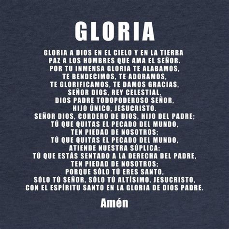 Gloria a Dios | Oracion gloria, Oraciones catolicas, Frases religiosas