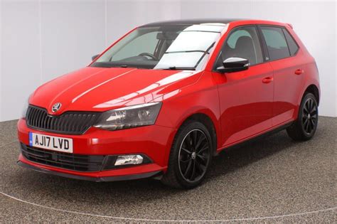 Used 2017 RED SKODA FABIA Hatchback 1.0 MONTE CARLO TSI 5DR 1 OWNER 109 BHP for sale in ...