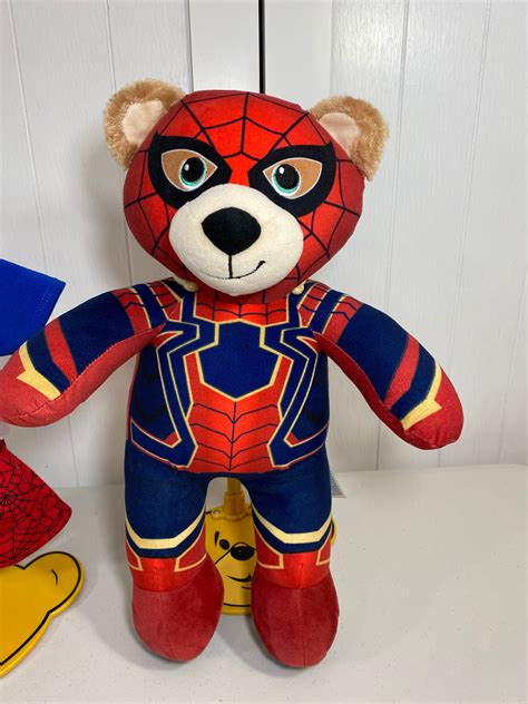 Build A Bear Marvel Avengers Iron Spiderman Plush 16 Tall W/ Pajamas - Etsy