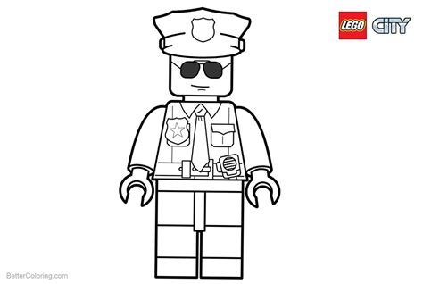 Lego City Police Coloring Pages - Free Printable Coloring Pages