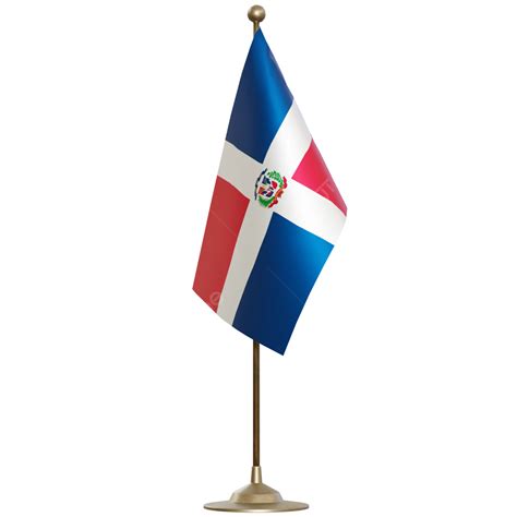 Dominican Republic Flag With Pole, Dominican Republic Flag Post ...