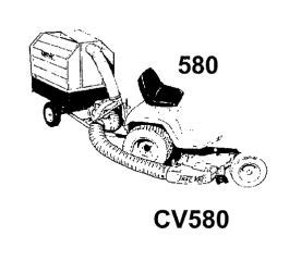 Trac Vac Model CV580 Chipper Debris Vacuum 6.5 HP Briggs & Stratton