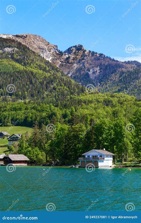 Wolfgangsee Lake, Austria editorial photo. Image of foothills - 249237081