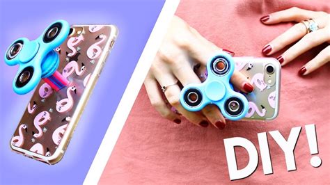 DIY FIDGET SPINNER POP SOCKET PHONE CASE!