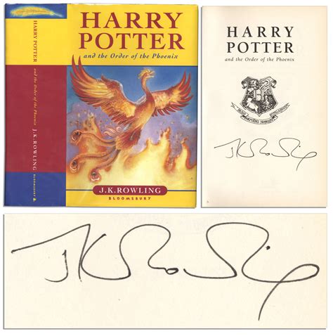 Lot Detail - J.K. Rowling Signed First Edition of ''Harry Potter And ...