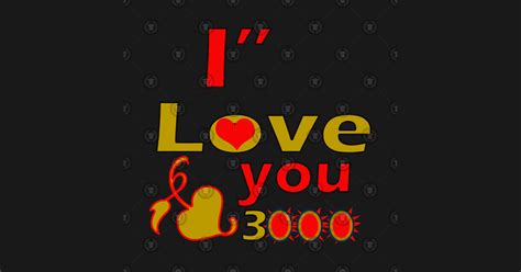 i Love you 3000 - I Love You 3000 Times - Sticker | TeePublic