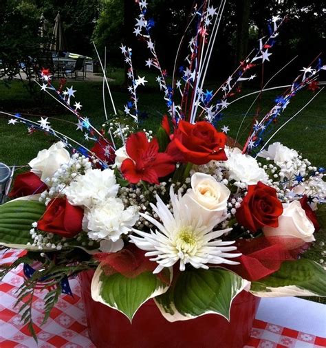 56 best July 4 Independence Day Flower Arrangements images on Pinterest ...