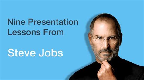 Nine Presentation Lessons from Steve Jobs | Presentation design ...