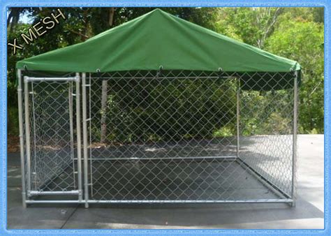 11 Gauge Galvanised Weld Mesh Panels Painted Outdoor Dog Kennel 10X10X6 ...