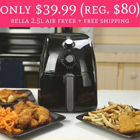 HOT! Only $39.99 (Regular $80) Bella 2.5L Air Fryer + Free Shipping - Deal Hunting Babe