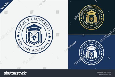 University Academy Vector Icons Education Logo Stock Vector (Royalty Free) 2097973558 | Shutterstock