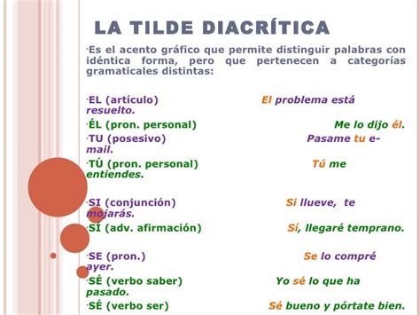 La tilde diacrítica