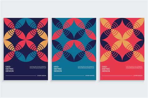 Book Covers in Retro Geometric Shapes Graphic by medelwardi · Creative Fabrica