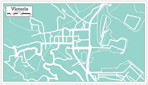 Victoria Seychelles City Map in Retro Style. Outline Map. 17292685 Vector Art at Vecteezy