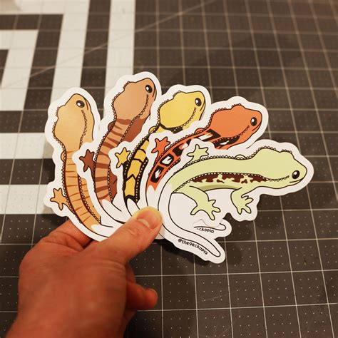 Crested Gecko Morph Stickers/ Decals – Geckopia