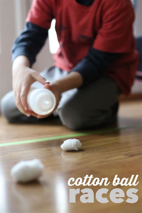 Fun and Engaging Cotton Ball Races for Fine Motor Skills Practice